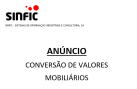2016 - Converso de Valores Mobilirios